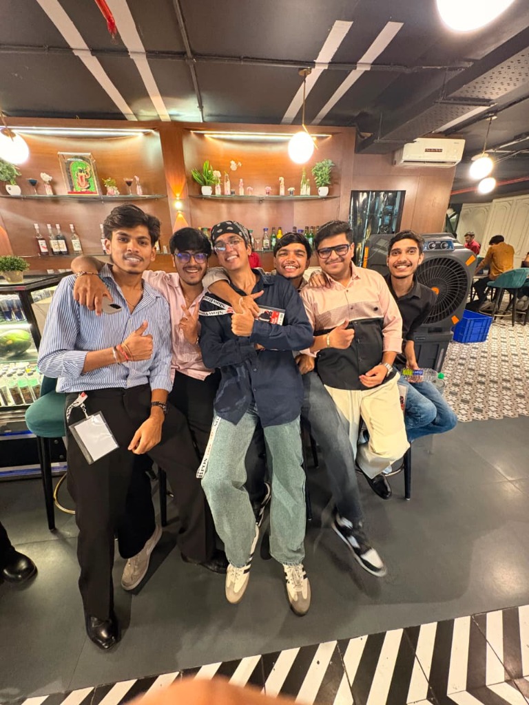 SlowBros Labs Core Team and Organizers celebrating after HackItBros '26